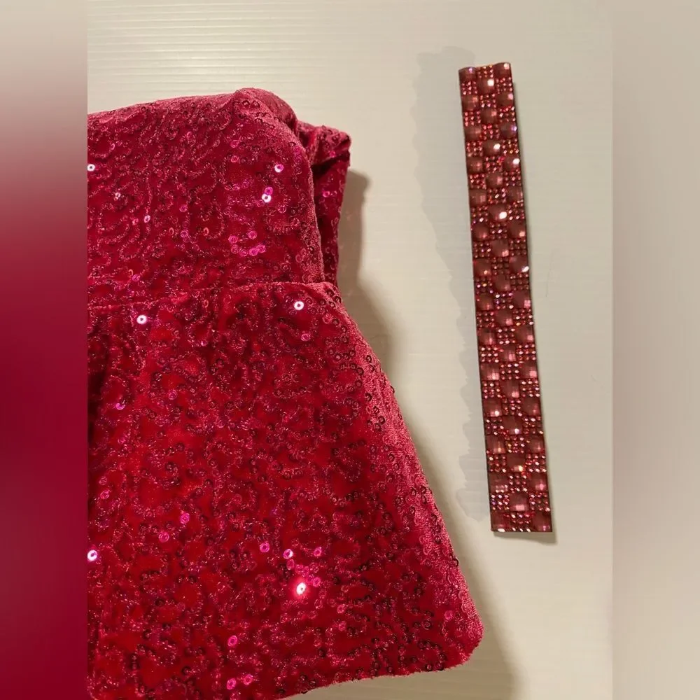 WEISSMAN Dance Costume unitard jumpsuit pink We're Not Gonna Take It 17044 LC